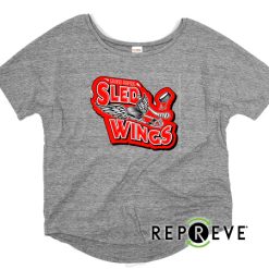 Alternative view of Sledwings Ladies Triblend Flowy Tee