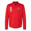 Sledwings Adult Adidas 3-Stripes Double Knit Quarter-Zip Pullover