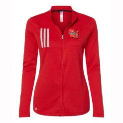 Alternative view of Sledwings Ladies Adidas 3-Stripes Double Knit Full-Zip Pullover