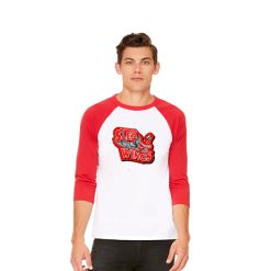 Alternative view of Sledwings Unisex 3/4 Sleeve Baseball Tee