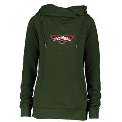 Alternative view of Sledwings Ladies Classic Fleece Funnel Neck Pullover Hood