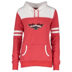 Alternative view of Sledwings Ladies Varsity Fleece Pullover Hood