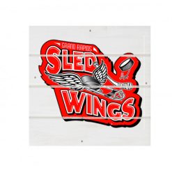 Sledwings White Wood Pallet Coaster  Set of 1  no holder