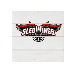 Alternative view of Sledwings White Wood Pallet Coaster  Set of 1  no holder