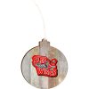 Sledwings Light 4.18 X 3.86 Faux Wood Ornament