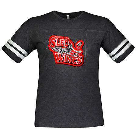 Sledwings Adult Men's Football Tee - Image 5