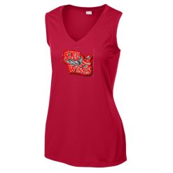 Sledwings Ladies Ladies Sleeveless PosiCharge® Competitor™ V-Neck Tee