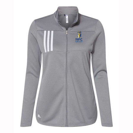 NPC Cheer Ladies Adidas 3-Stripes Double Knit Full-Zip Pullover - Image 5