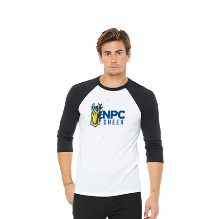 NPC Cheer Unisex 3/4 Sleeve Baseball Tee - Image 26