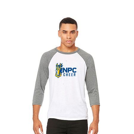 NPC Cheer Unisex 3/4 Sleeve Baseball Tee - Image 21