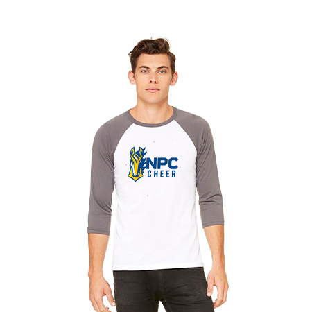 NPC Cheer Unisex 3/4 Sleeve Baseball Tee - Image 16