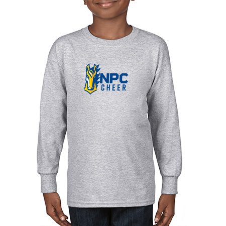 NPC Cheer Youth Heavy Cotton™ Youth Long Sleeve T-Shirt - Image 3