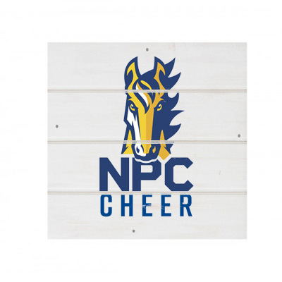 NPC Cheer White Wood Pallet Coaster Set of 1 no holder
