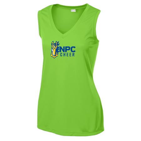 NPC Cheer Ladies Ladies Sleeveless PosiCharge® Competitor™ V-Neck Tee - Image 6