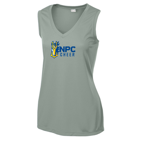 NPC Cheer Ladies Ladies Sleeveless PosiCharge® Competitor™ V-Neck Tee - Image 3