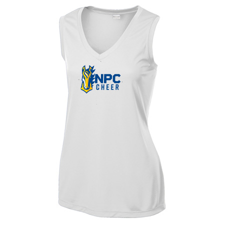 NPC Cheer Ladies Ladies Sleeveless PosiCharge® Competitor™ V-Neck Tee - Image 4