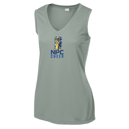NPC Cheer Ladies Ladies Sleeveless PosiCharge® Competitor™ V-Neck Tee - Image 8