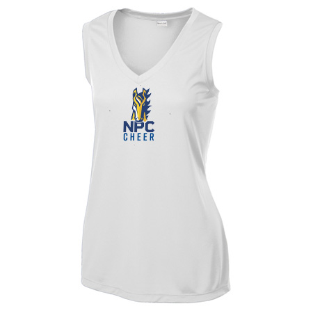 NPC Cheer Ladies Ladies Sleeveless PosiCharge® Competitor™ V-Neck Tee - Image 5