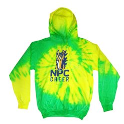 Alternative view of NPC Cheer Adult Tie Dye Fleece Pullover