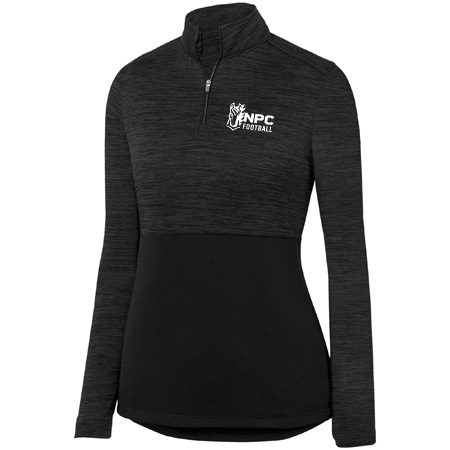 NPC Football Ladies Shadow Tonal Heather ¼ Zip Pullover - Image 4