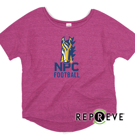 NPC Football Ladies Triblend Flowy Tee - Image 3