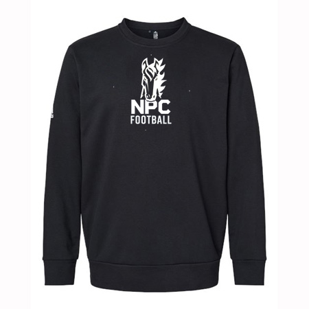 NPC Football Adidas Fleece Crewneck Sweatshirt - Image 4