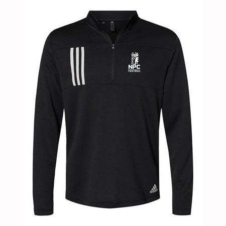 NPC Football Adult Adidas 3-Stripes Double Knit Quarter-Zip Pullover - Image 3