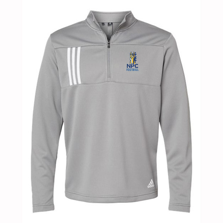 NPC Football Adult Adidas 3-Stripes Double Knit Quarter-Zip Pullover - Image 5