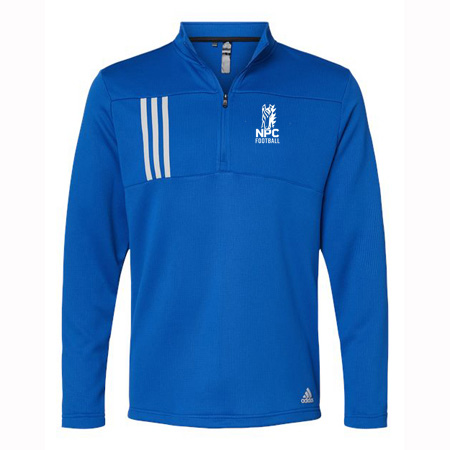 NPC Football Adult Adidas 3-Stripes Double Knit Quarter-Zip Pullover - Image 2