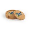 NPC Football Circular Cork Coaster Set of 4 with holder