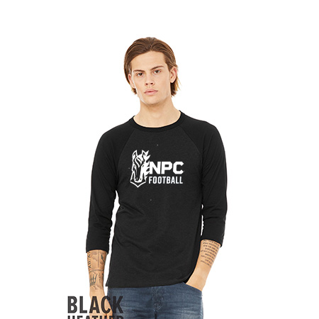 NPC Football Unisex 3/4 Sleeve Baseball Tee - Image 13