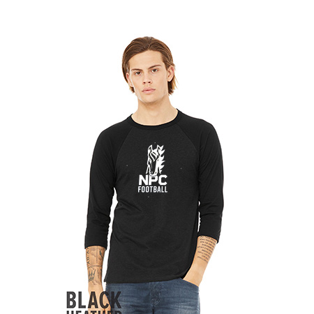 NPC Football Unisex 3/4 Sleeve Baseball Tee - Image 8