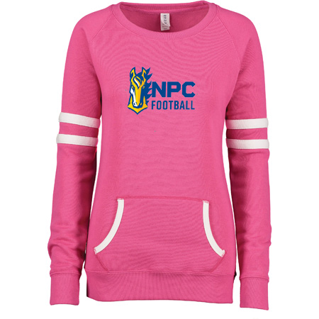 NPC Football Ladies Varsity Fleece Crew Neck Pullover - Image 11