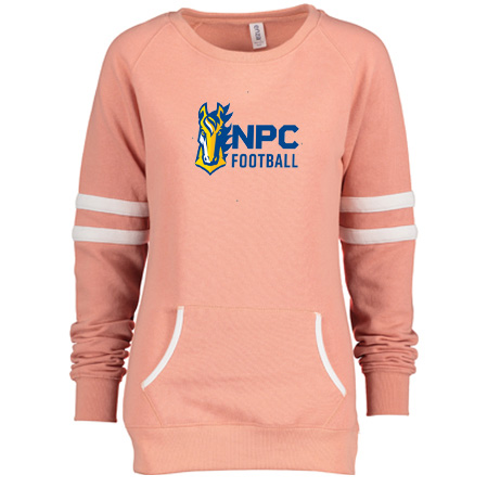 NPC Football Ladies Varsity Fleece Crew Neck Pullover - Image 13