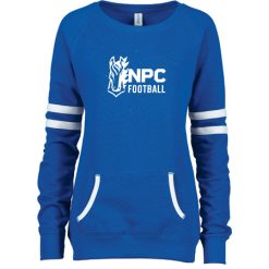 Alternative view of NPC Football Ladies Varsity Fleece Crew Neck Pullover