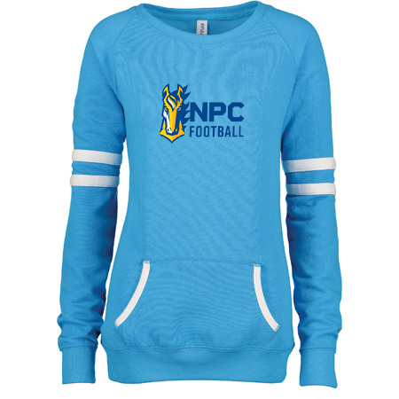 NPC Football Ladies Varsity Fleece Crew Neck Pullover - Image 5
