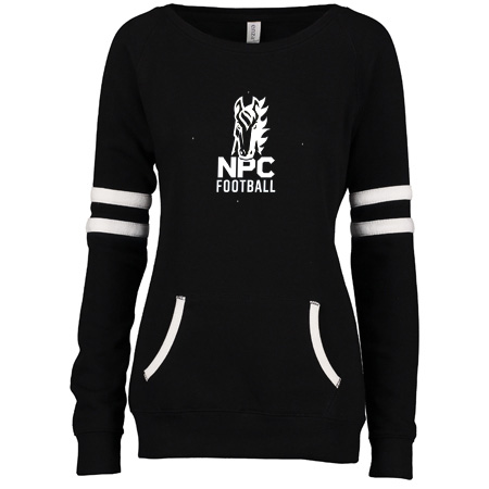 NPC Football Ladies Varsity Fleece Crew Neck Pullover - Image 8