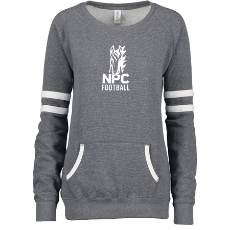 NPC Football Ladies Varsity Fleece Crew Neck Pullover - Image 17