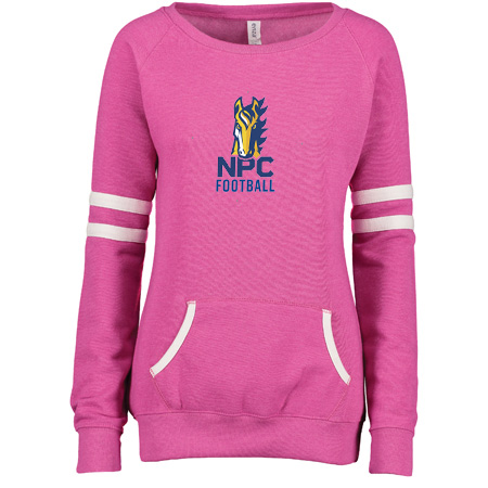 NPC Football Ladies Varsity Fleece Crew Neck Pullover - Image 7