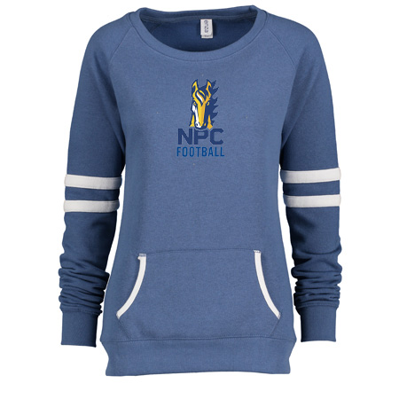 NPC Football Ladies Varsity Fleece Crew Neck Pullover - Image 12