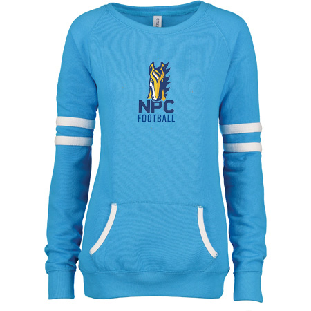 NPC Football Ladies Varsity Fleece Crew Neck Pullover - Image 10