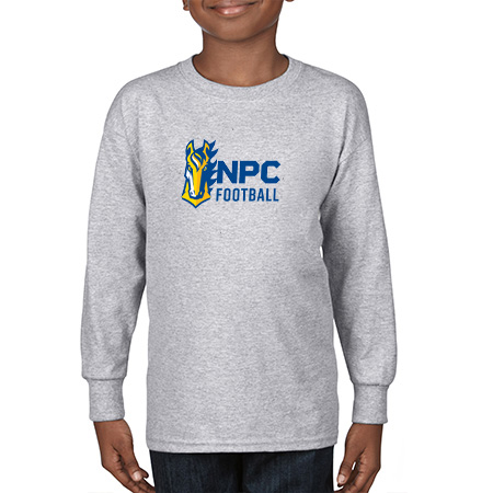 NPC Football Youth Heavy Cotton™ Youth Long Sleeve T-Shirt - Image 3