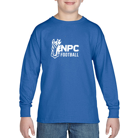 NPC Football Youth Heavy Cotton™ Youth Long Sleeve T-Shirt - Image 6