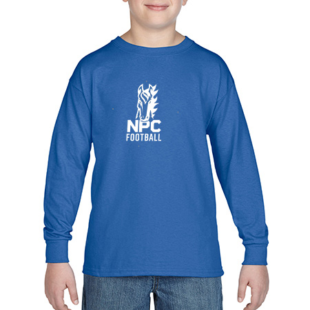 NPC Football Youth Heavy Cotton™ Youth Long Sleeve T-Shirt - Image 4