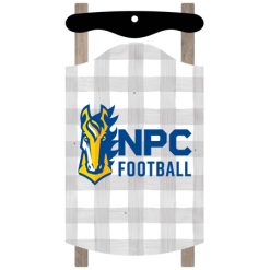 Alternative view of NPC Football Sled Ornament