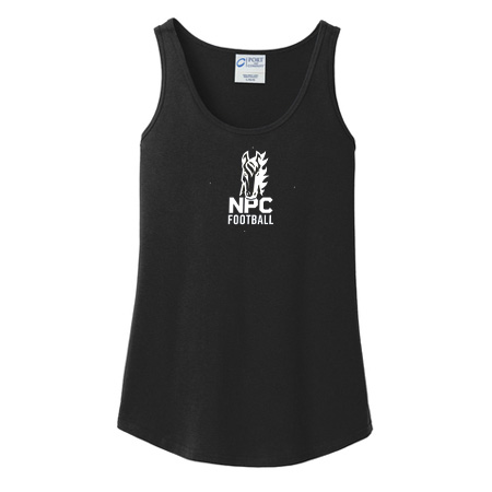 NPC Football Ladies Ladies Core Cotton Tank Top - Image 3