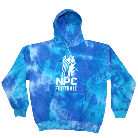 NPC Football Adult Tie Dye Fleece Pullover - Image 4