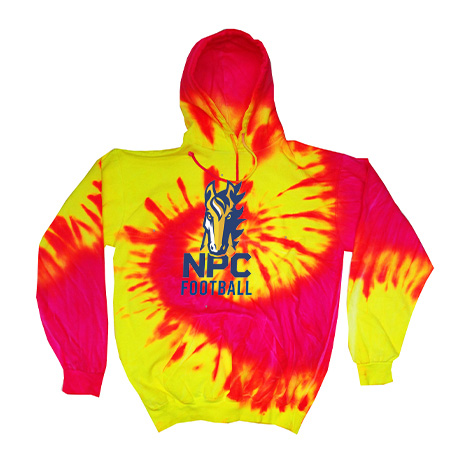 NPC Football Adult Tie Dye Fleece Pullover - Image 38
