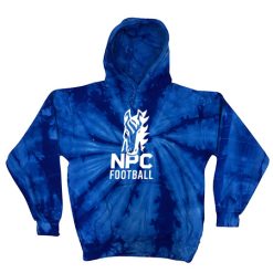 Alternative view of NPC Football Adult Tie Dye Fleece Pullover