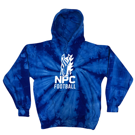 NPC Football Adult Tie Dye Fleece Pullover - Image 2